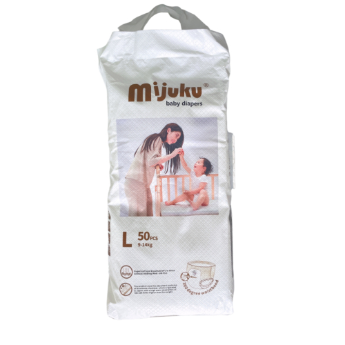 Tã quần cao cấp Mijuku bịch 50 miếng cho bé Size L (9 - 14kg)